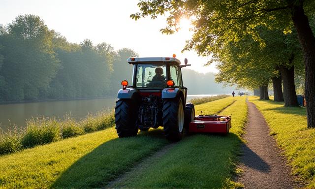 Attrezzatura pulizia pista ciclabile
